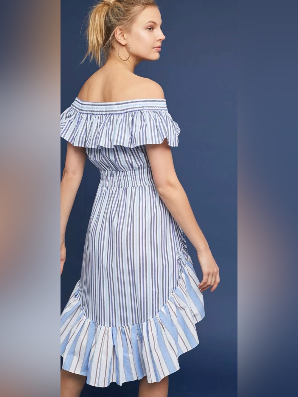 MISA Los Angeles Riley Striped Dress - Picture 2 of 9